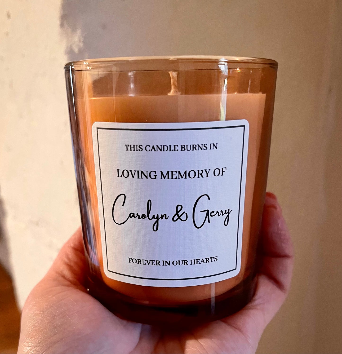 In Loving Memory Custom Candle